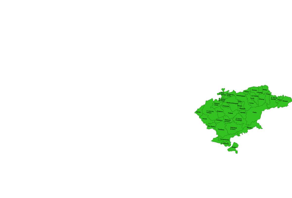 Mapa Vale do Paraíba