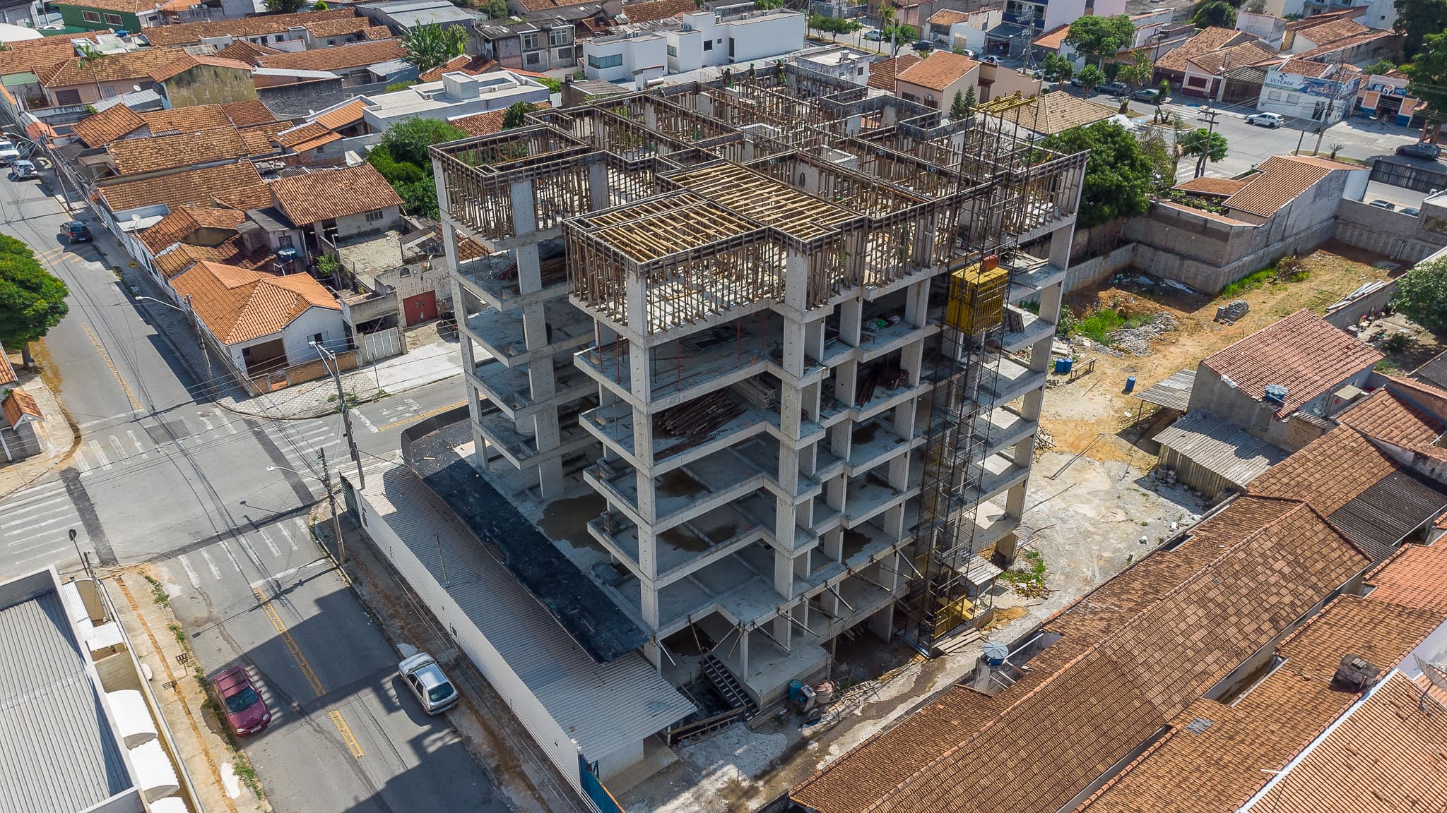 Background for project Obra Prédio Residencial (Villa Residence)